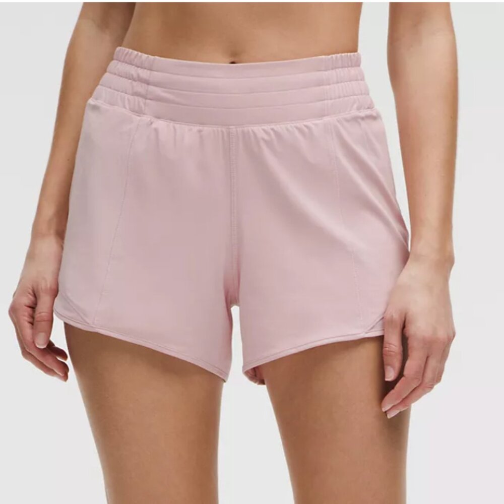 Lululemon Hotty Hot Shorts; 4 inches; Size 8; Dusty Pink